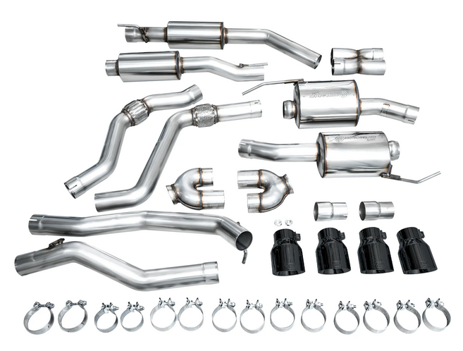 AWE Touring Cat-Back Exhaust, Black Tips 2020-2024 Explorer ST - Speedlogix