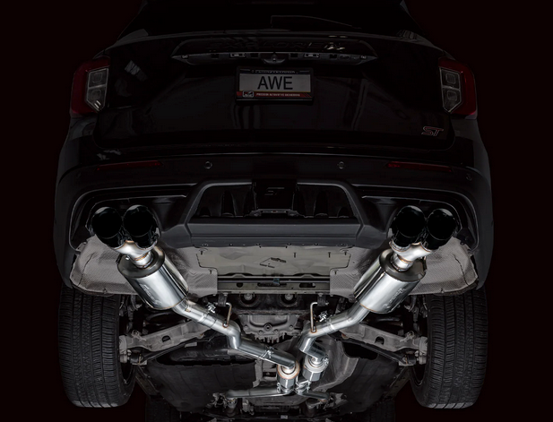 AWE Touring Cat-Back Exhaust, Black Tips 2020-2024 Explorer ST - Speedlogix
