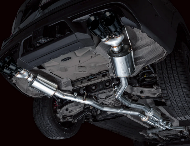 AWE Touring Cat-Back Exhaust, Black Tips 2020-2024 Explorer ST - Speedlogix