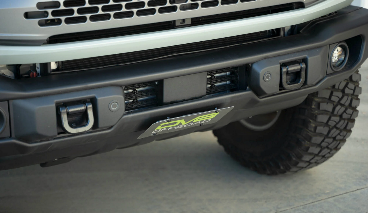 DV8 Capable Bumper Slanted Front License Plate Mount