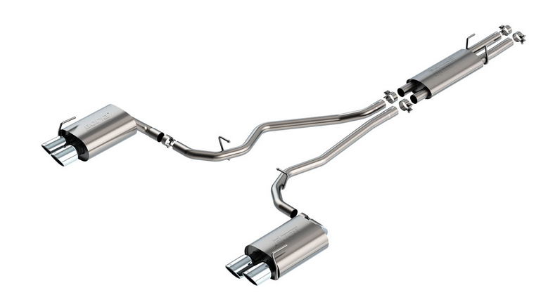 Borla S-TYPE Cat-Back Exhaust, Polished Tips 2020-2023 Explorer ST