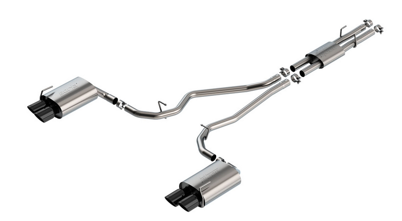 Borla ATAK Cat-Back Exhaust, Black Tips 2020-2023 Explorer ST