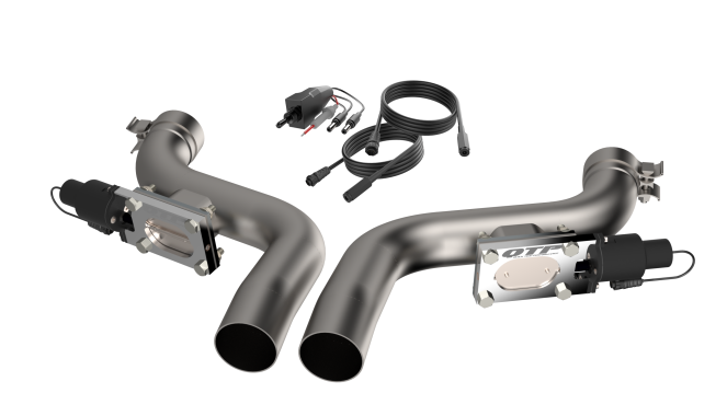 QTP Aggressor Electric Cutout Pipes 2011-2023 Challenger/Charger 6.2L/392/6.4L - Speedlogix