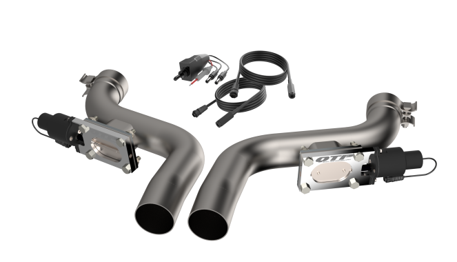 QTP Aggressor Electric Cutout Pipes 2011-2023 Challenger/Charger 6.2L/392/6.4L