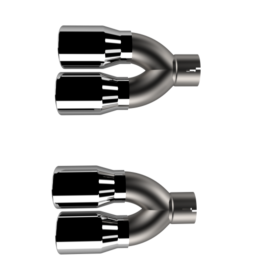 QTP Stainless Quad Exhaust Tips 2015-2023 Challenger 5.7L