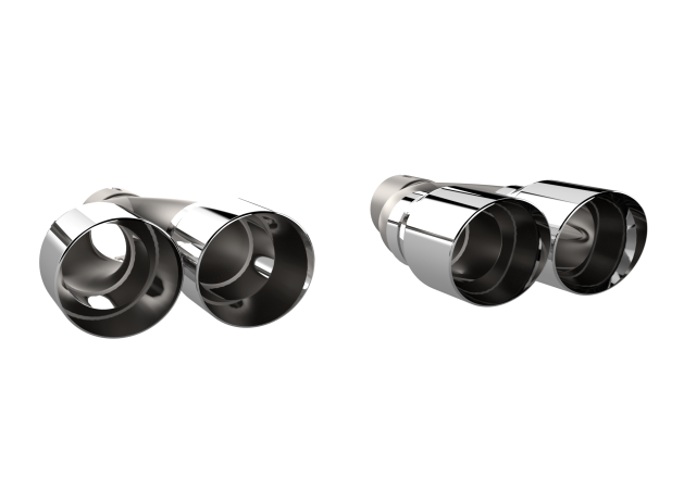 QTP Stainless Quad Exhaust Tips 2015-2023 Challenger 5.7L