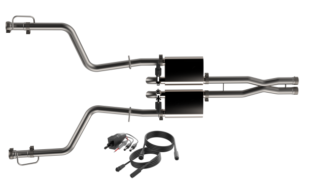 QTP Screamer Cat-Back Exhaust w/ Cut-Outs 2015-2023 Challenger 5.7L