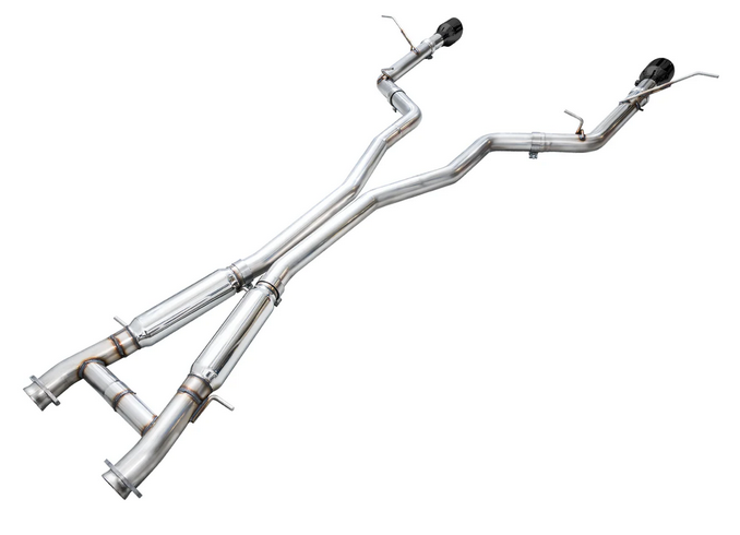 AWE Track Cat-Back Exhaust, Black Tips 2018-2023 Durango 6.4L/6.2L - Speedlogix