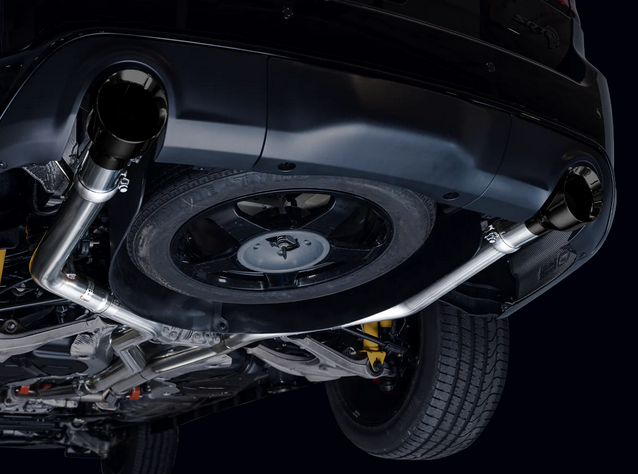 AWE Track Cat-Back Exhaust, Black Tips 2018-2023 Durango 6.4L/6.2L - Speedlogix