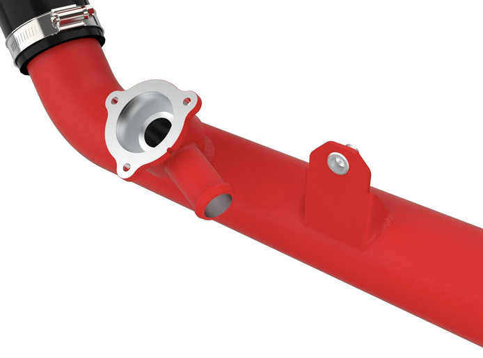 aFe BladeRunner 2-3/4" Aluminum Hot Charge Pipe Red 2020-2021 Explorer ST - Speedlogix