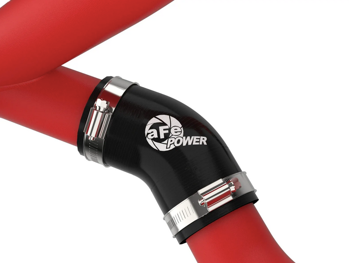 aFe BladeRunner 2-3/4" Aluminum Hot Charge Pipe Red 2020-2021 Explorer ST - Speedlogix