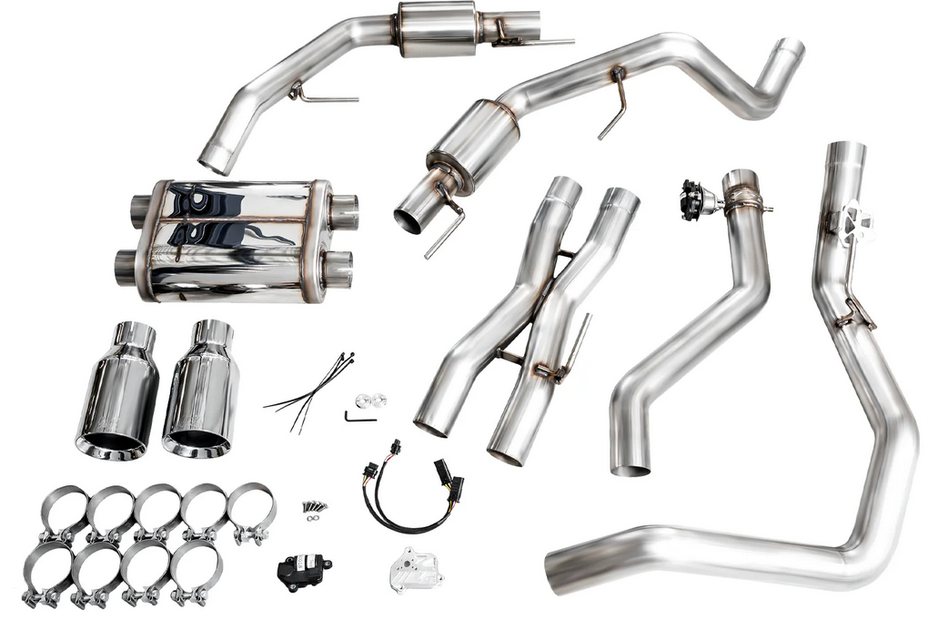 AWE SwitchPath Cat-Back Exhaust, Chrome Tips 2023-2025 Raptor R