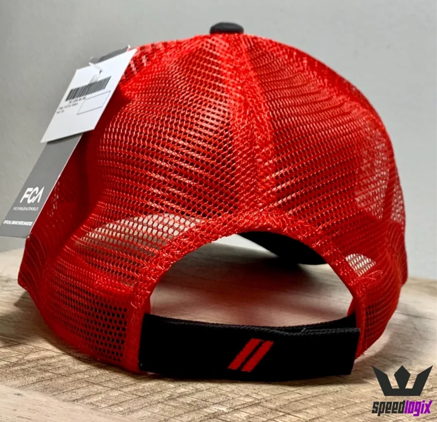 Redeye Logo Black/Red Mesh Back Hat