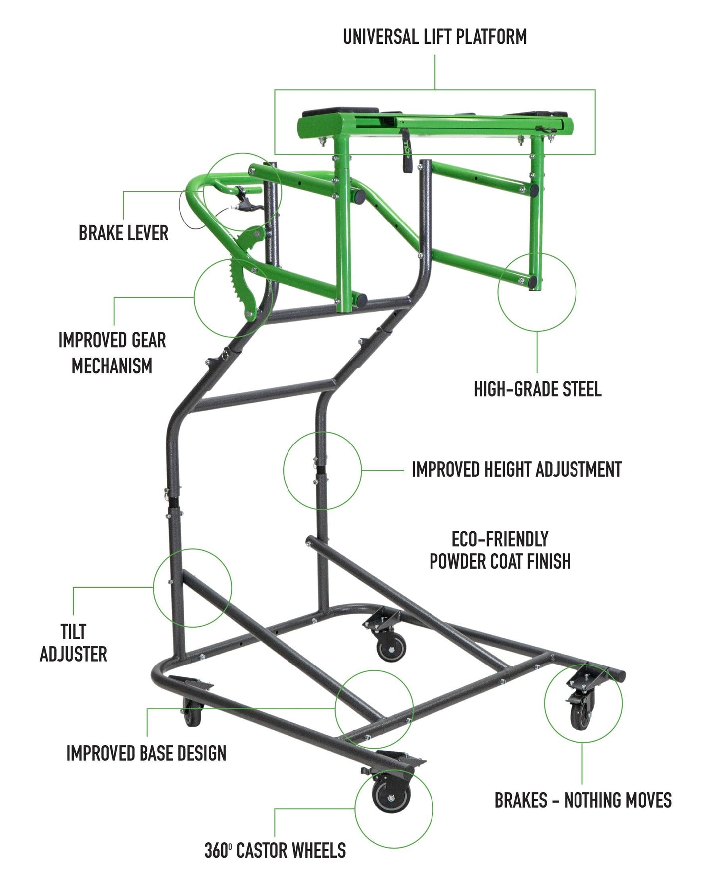 TopLift Pro (V2.0) - Hardtop Removal & Storage Tool for Jeep Wrangler and Ford Bronco