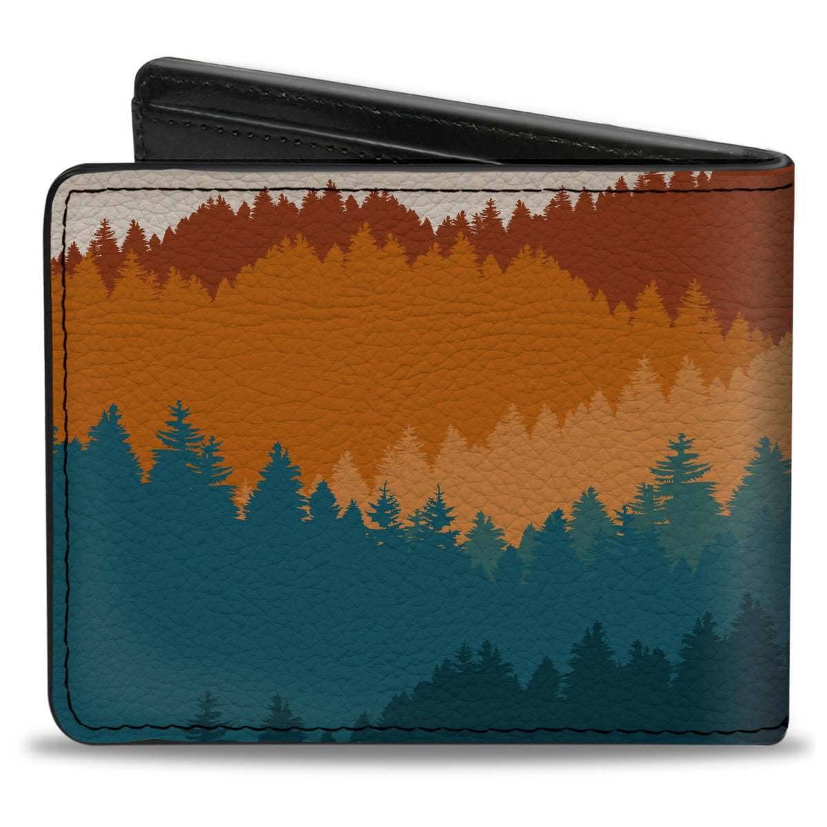 Bi-Fold Wallet - Ford BRONCO Script Wilderness Orange/Blues