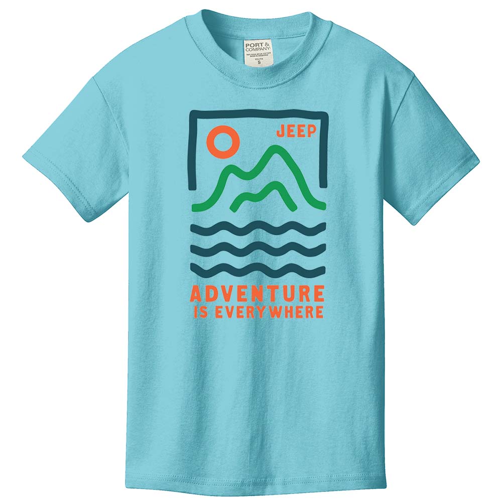 Youth - Jeep Adventure Is Everywhere - Mist Blue-FINAL SALE