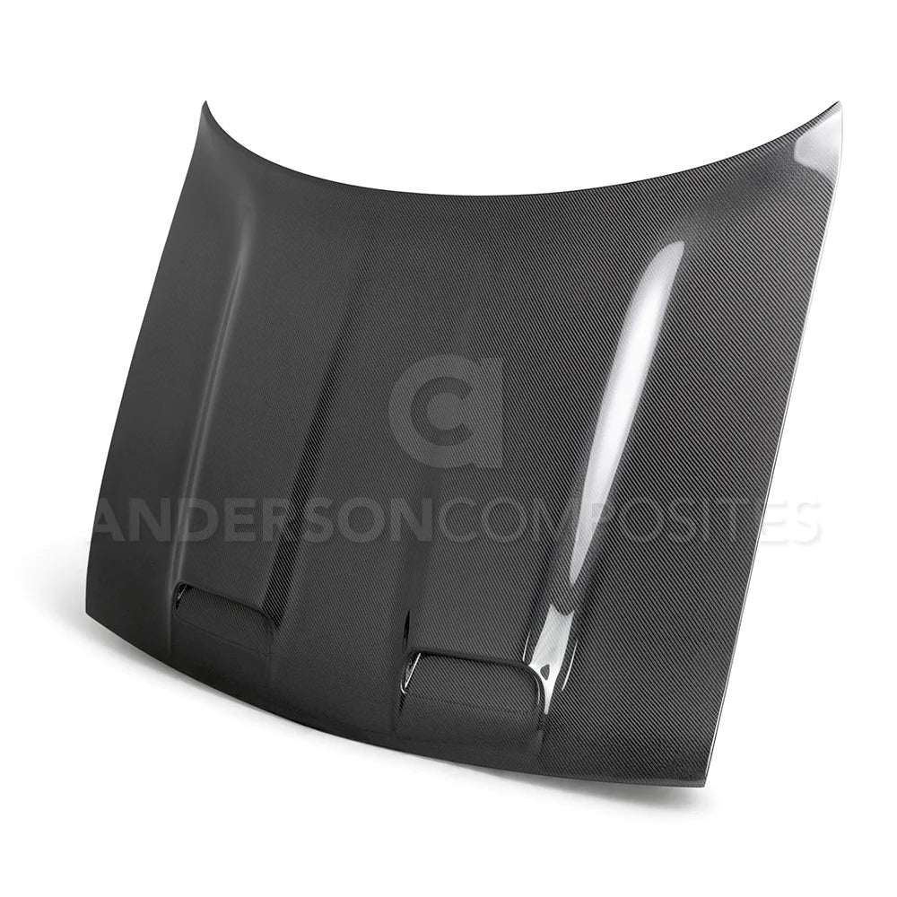 AC Carbon Fiber Dual Snorkle Hood 2008 - 2023 Challenger - Speedlogix