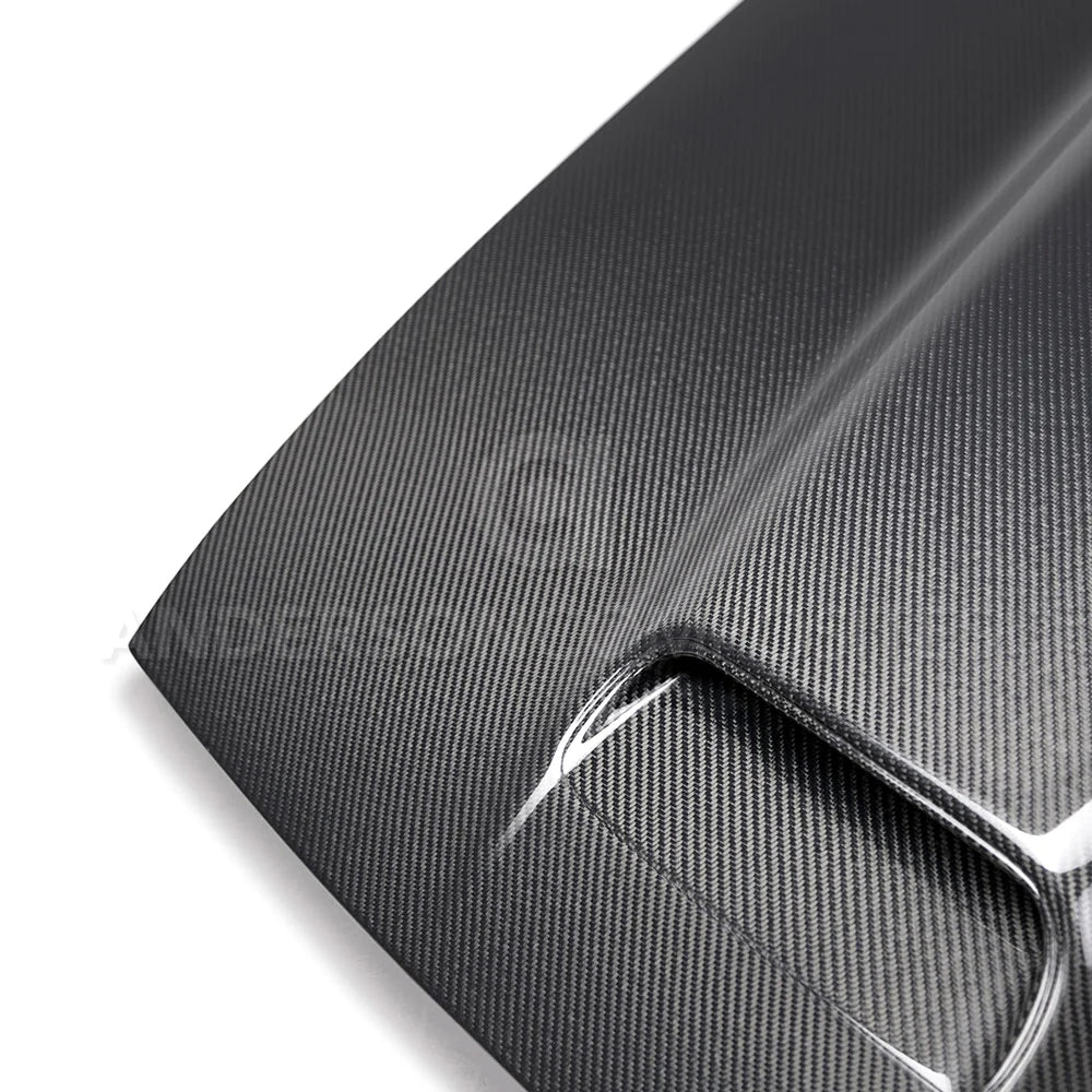 AC Carbon Fiber Dual Snorkle Hood 2008 - 2023 Challenger - Speedlogix