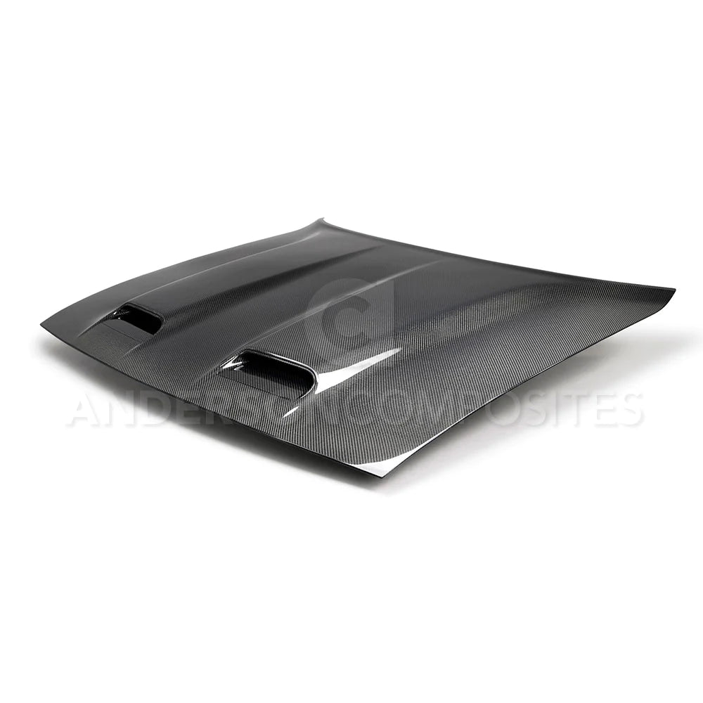 AC Carbon Fiber Dual Snorkle Hood 2008 - 2023 Challenger - Speedlogix