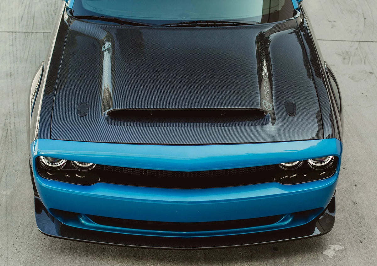 AC Carbon Fiber (Gloss) Demon Hood 2008 - 2023 Challenger - Speedlogix