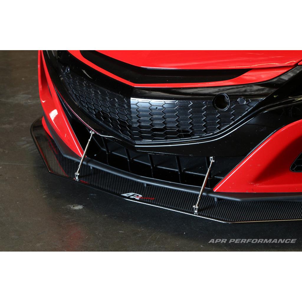 Acura NSX Stock Bumper Carbon Fiber Front Wind Splitter 2016 - 2022 - Speedlogix
