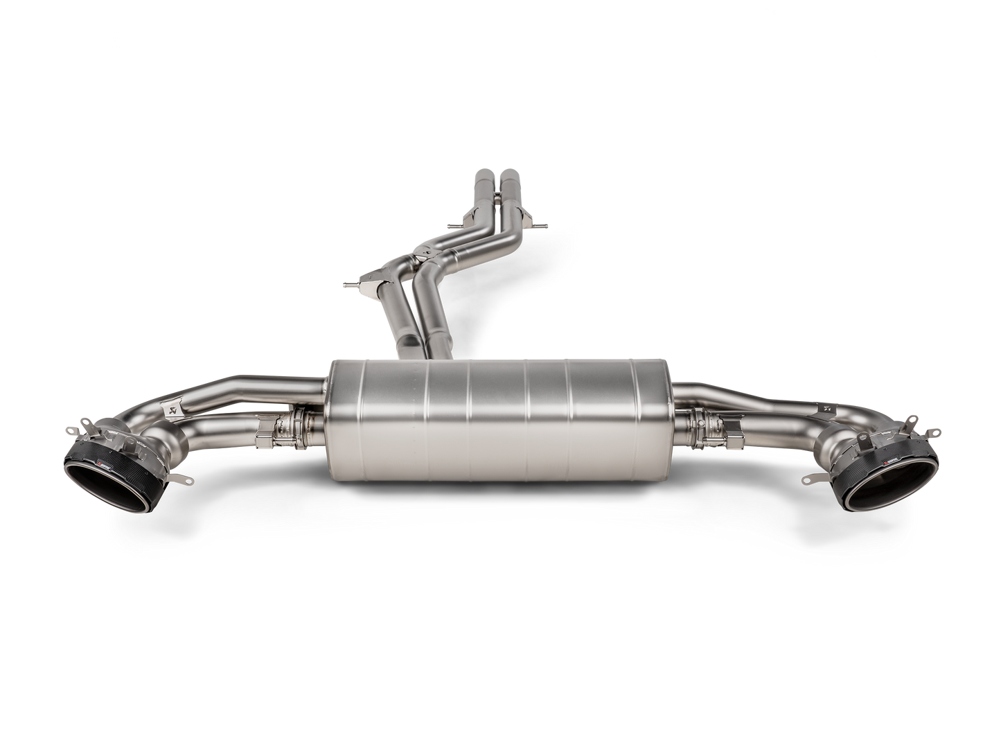 Akrapovic Evolution Titanium Cat-Back w/Carbon Fiber Tips 2020+ Audi RS Q8