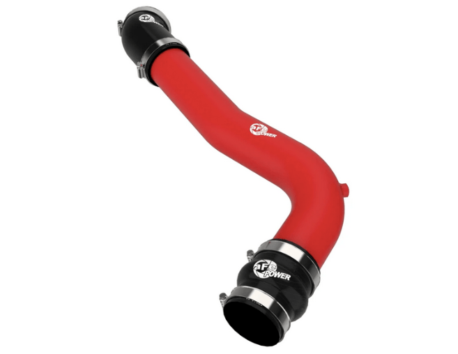 aFe BladeRunner 2 - 3/4" Aluminum Cold Charge Pipe Red 2020 - 2024 Explorer ST - Speedlogix