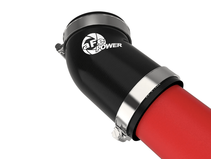 aFe BladeRunner 2 - 3/4" Aluminum Cold Charge Pipe Red 2020 - 2024 Explorer ST - Speedlogix