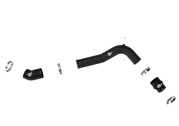 aFe BladeRunner 2 - 3/4" Aluminum Hot Charge Pipe Black 2020 - 2021 Explorer ST - Speedlogix