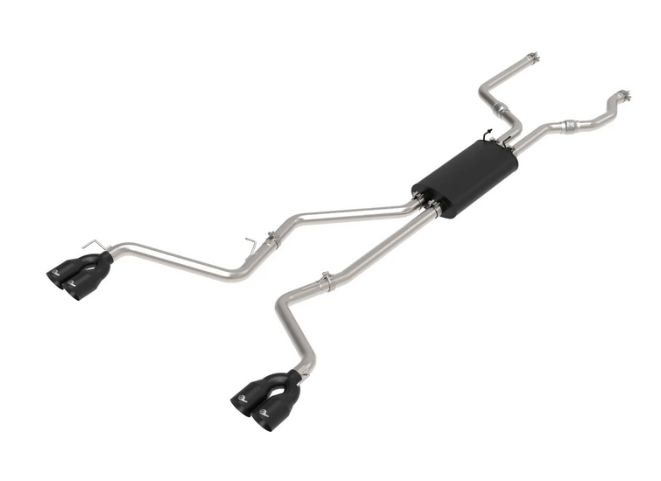 aFe MACH Force - XP Cat - Back, Black Tips 2020 - 2024 Explorer ST - Speedlogix