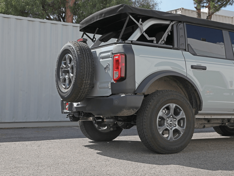 aFe Vulcan Axle - Back Exhaust, Black Tips 2021 - 2023 Bronco 2.3L/2.7L - Speedlogix
