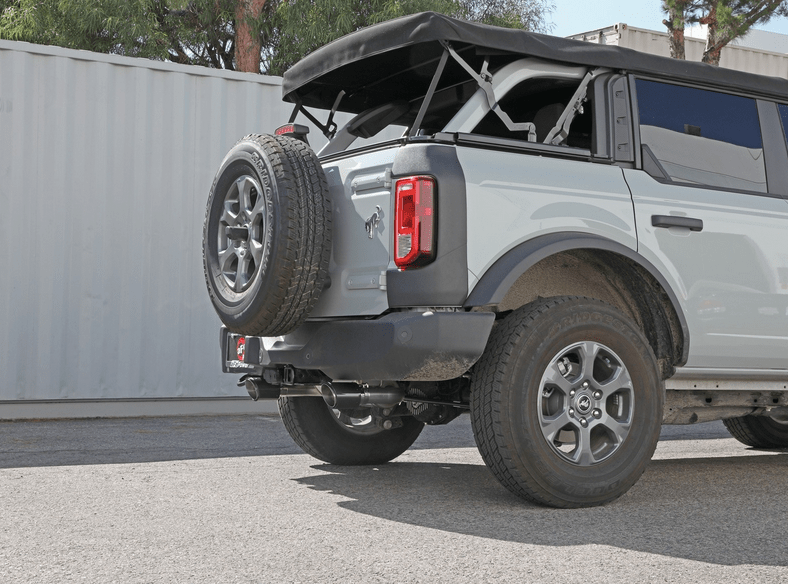aFe Vulcan Axle - Back Exhaust, Carbon Tips 2021 - 2023 Bronco 2.3L/2.7L - Speedlogix