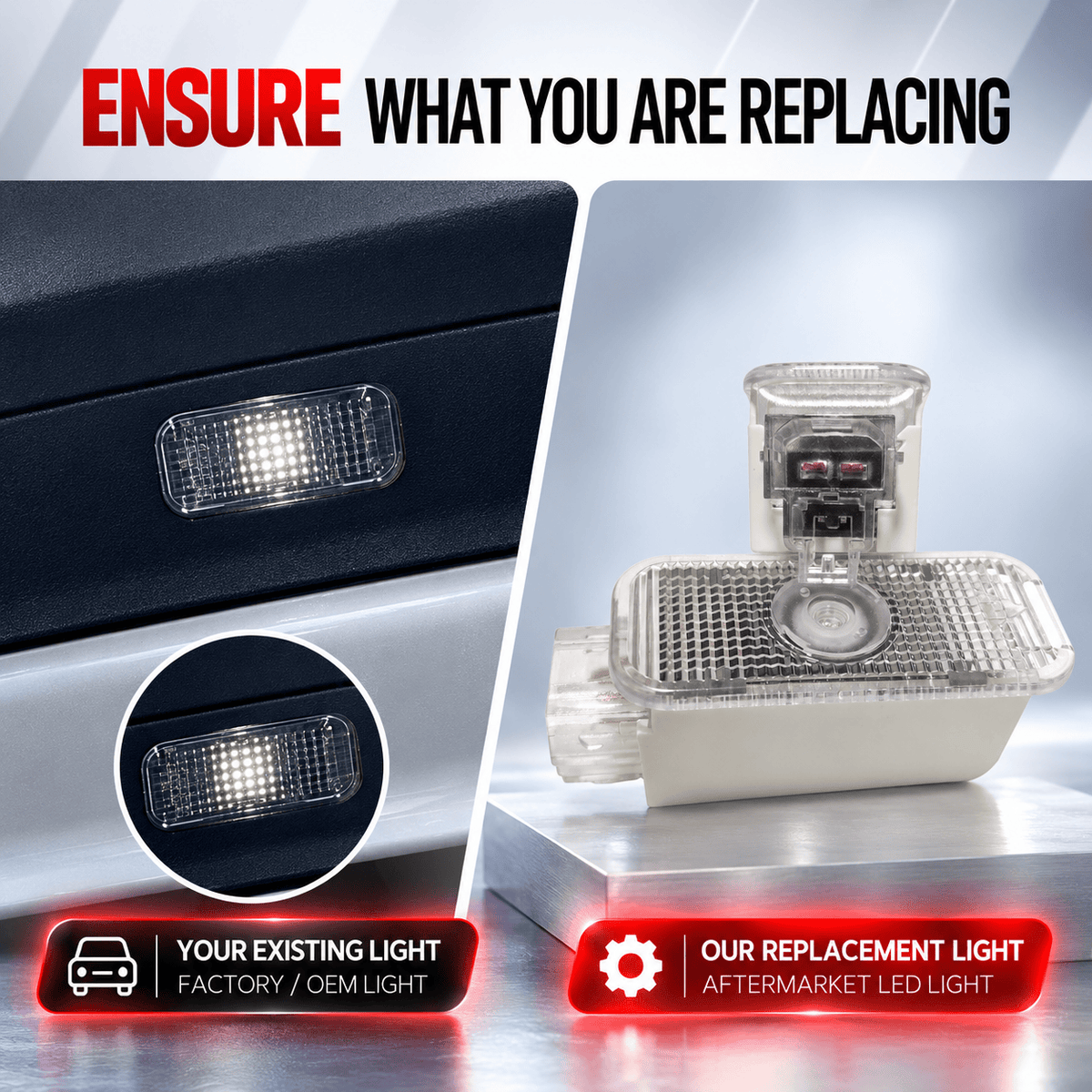 Lamborghini Huracan Premium Door Puddle Lights Various Designs 2014-2026