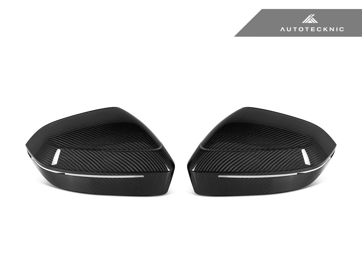AutoTecknic Dry Carbon Fiber Mirror Cap Set - G60 5 - Series | G70 7 - Series - Speedlogix