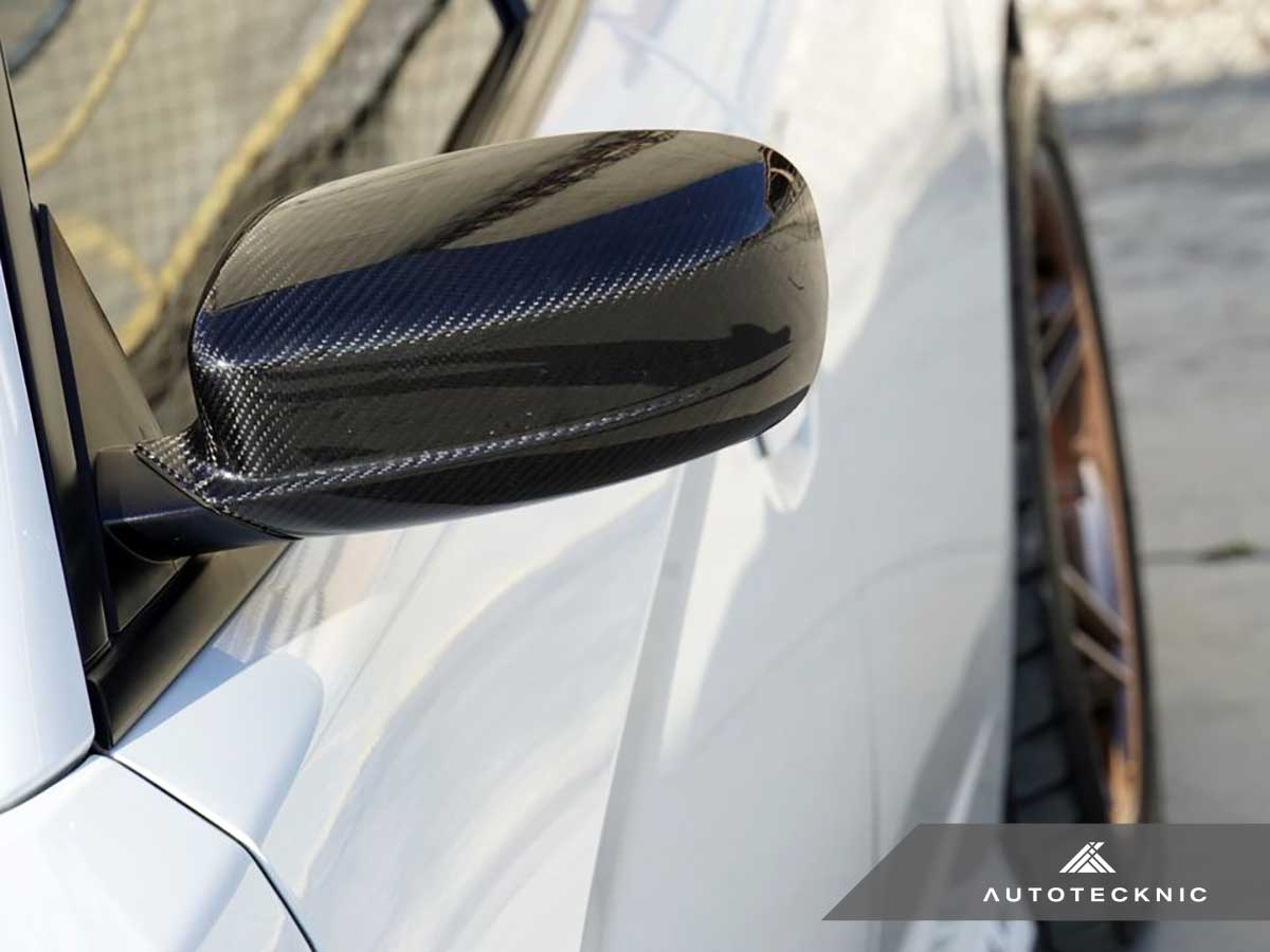 AutoTecknic Replacement Dry Carbon Mirror Covers - Dodge Charger 2011 - 2019 - Speedlogix