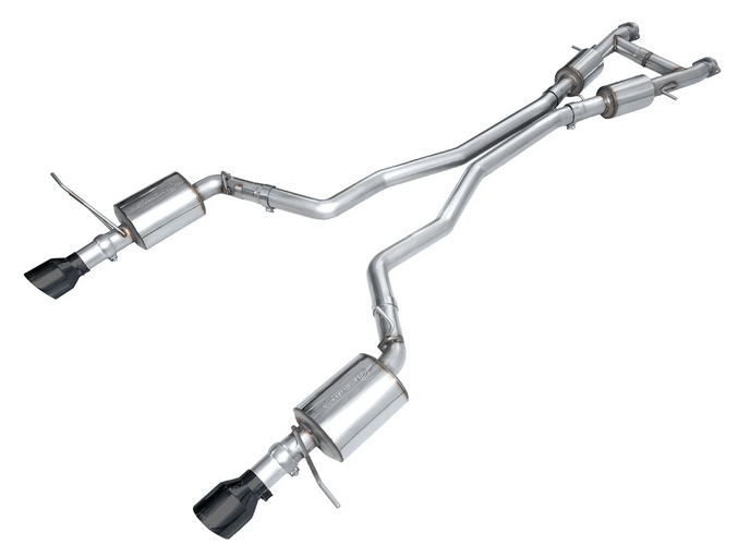 AWE Touring Cat - Back Exhaust, Black Tips 2011 - 2023 Durango 5.7L - Speedlogix