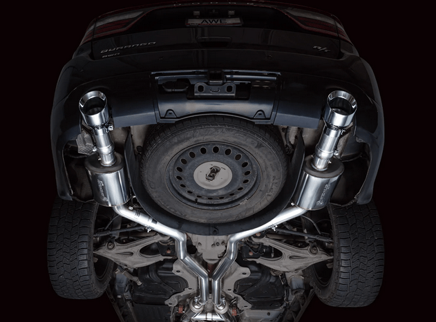 AWE Touring Cat - Back Exhaust, Silver Tips 2011 - 2023 Durango 5.7L - Speedlogix