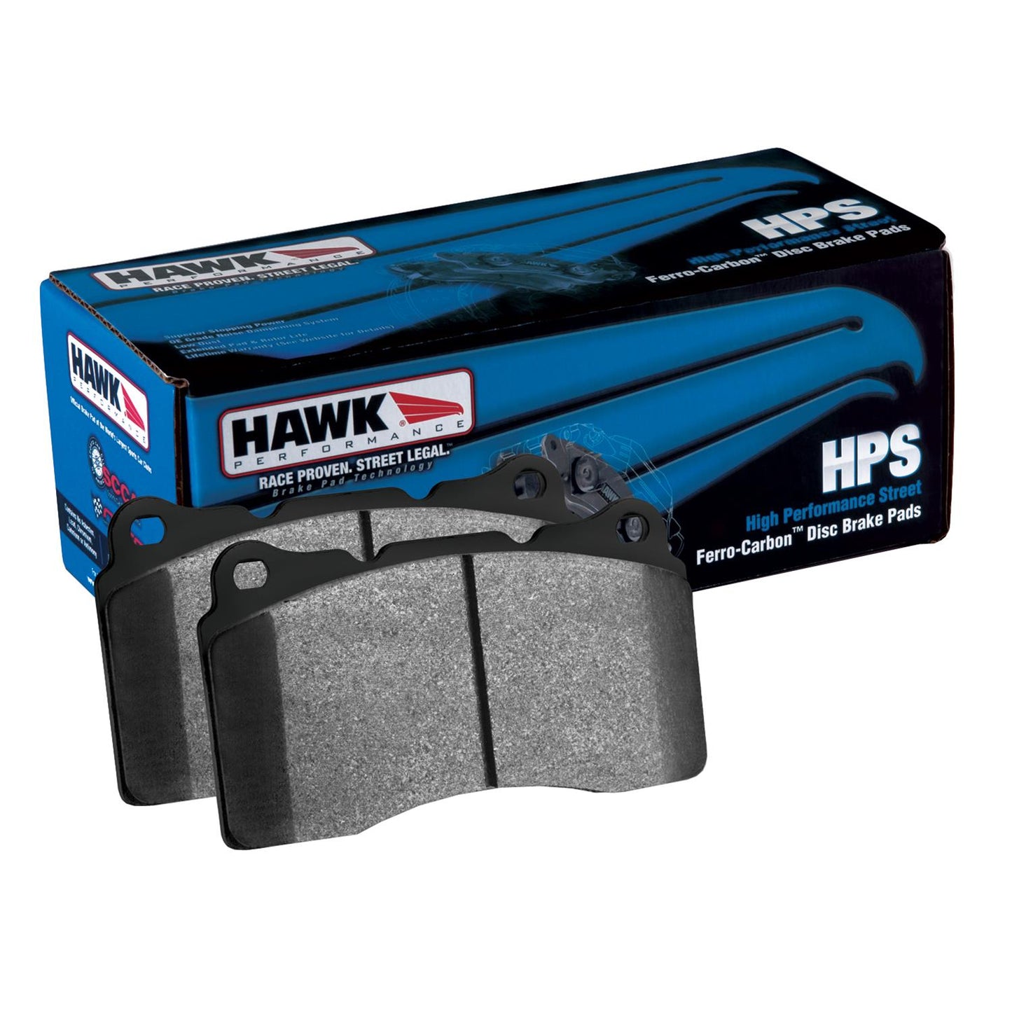 Hawk HPS Front Brake Pads 2015-2023 Challenger/Charger (6-piston) - Speedlogix