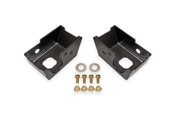 BMR Black Rear Shock Mount Skid Plates 2021 - 2025 Bronco - Speedlogix