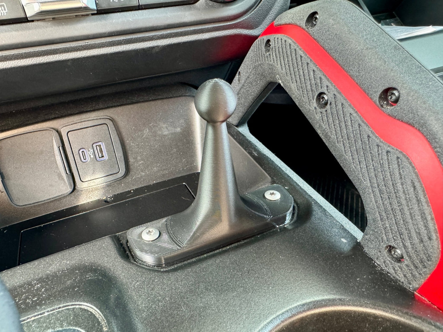 Bronco Interior Console Plate Cell Phone Mount - Speedlogix