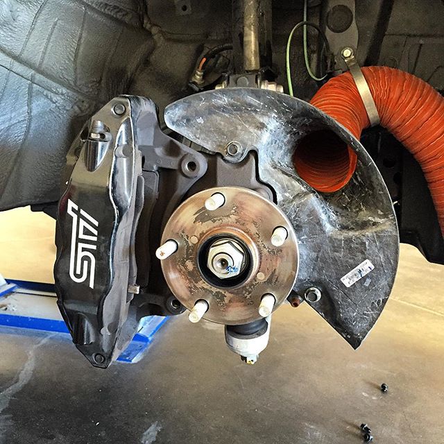 Carbon Fiber Subaru STI Brake Cooling Kit 2018 - 2021 - Speedlogix