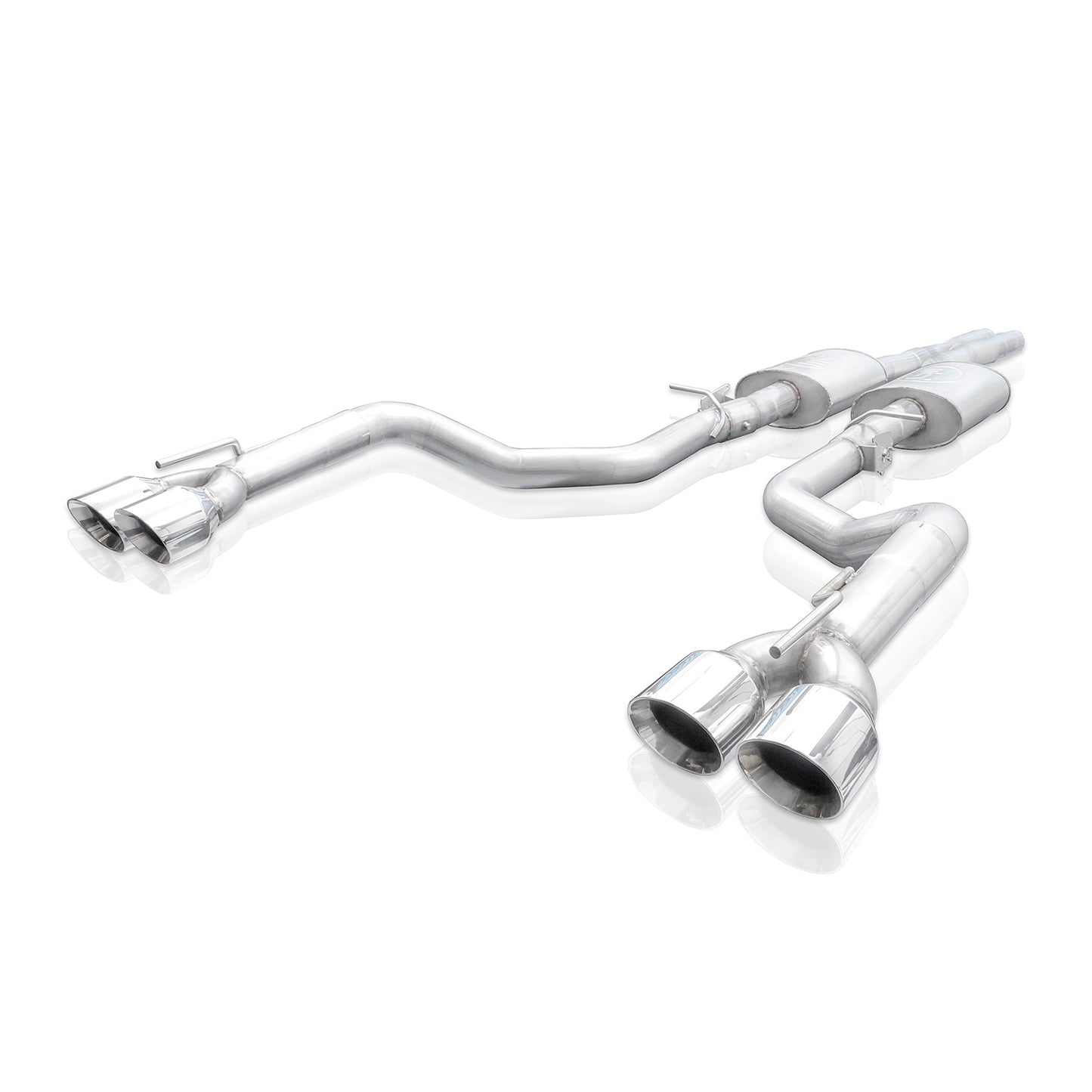 Stainless Works Redline Cat-Back Exhaust, Quad Tips 2015-2023 Challenger 6.2L/392/6.4L