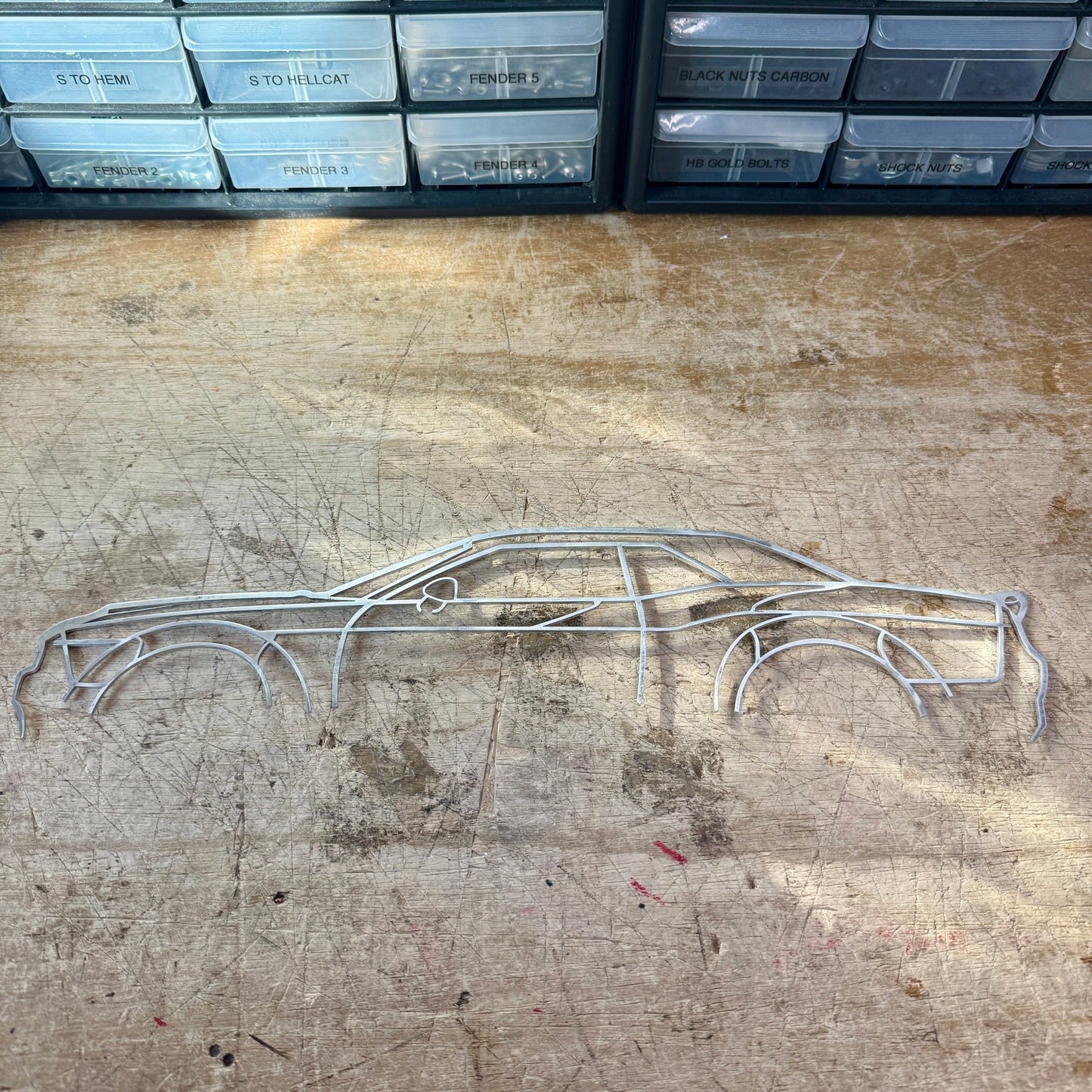 Challenger Aluminum Cut Out - Large - Speedlogix