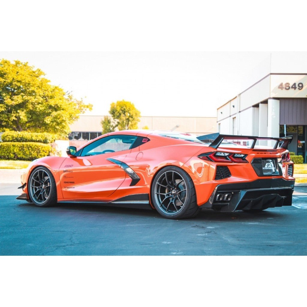 Chevrolet Corvette C8 Carbon Fiber Side Rocker Extensions/ Side Skirt - Speedlogix