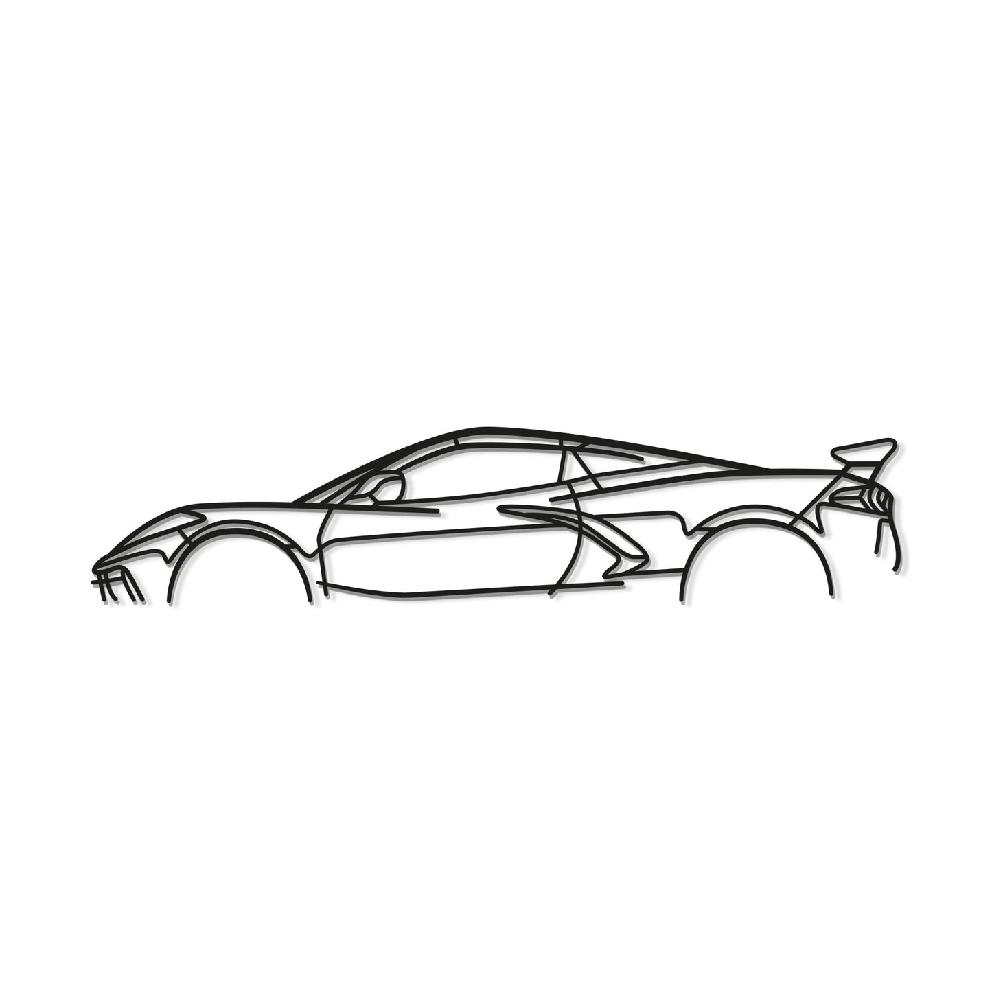 Corvette C8 Stingray Classic Metal Car Wall Art - MT0925 - Speedlogix