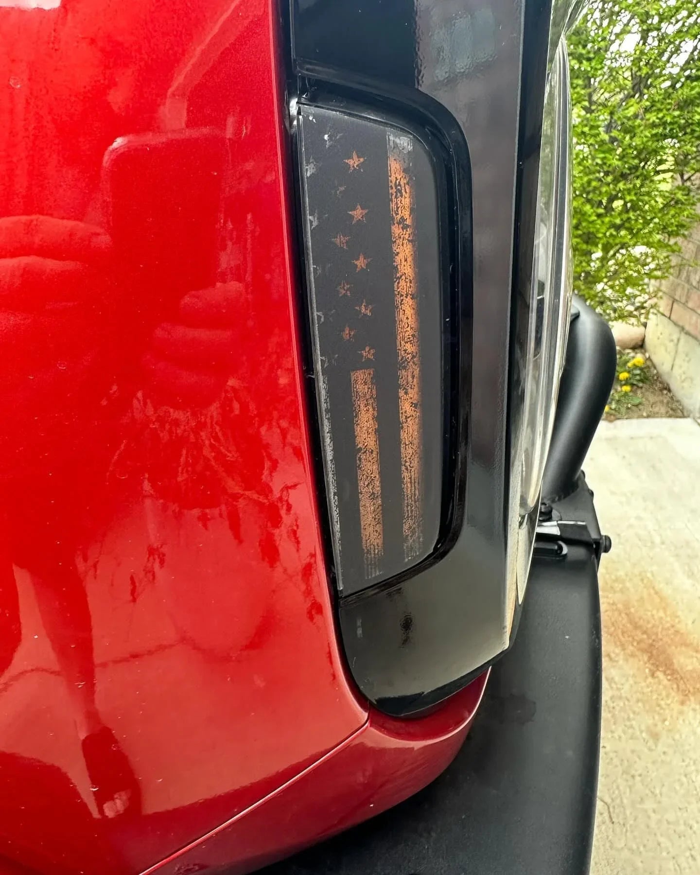 Distressed American Flag Sidemarker Overlays - 2021+ Bronco (ALL) - Speedlogix