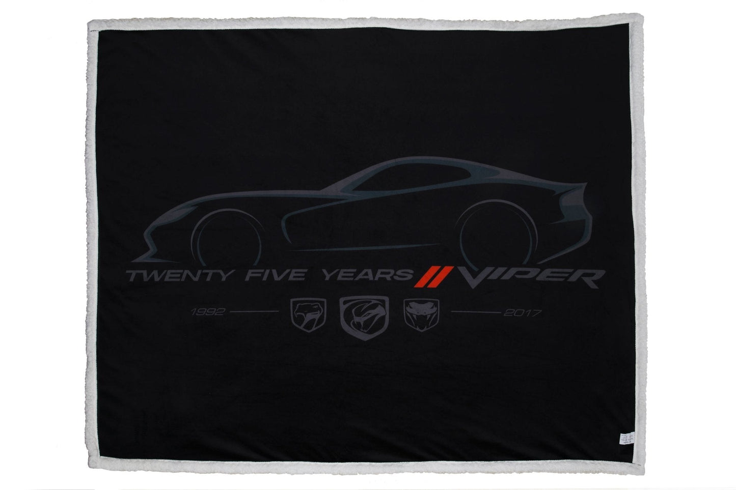Dodge Viper 25 Years Sherpa Blanket - Speedlogix