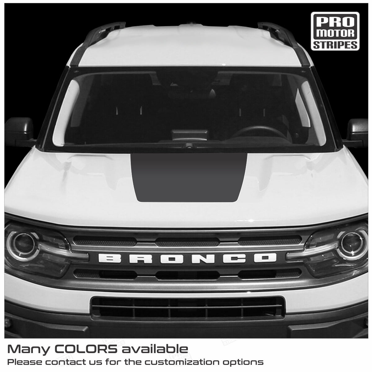 Ford Bronco 2021 - 2024 Hood Accent Decal Sport Stripe - Speedlogix