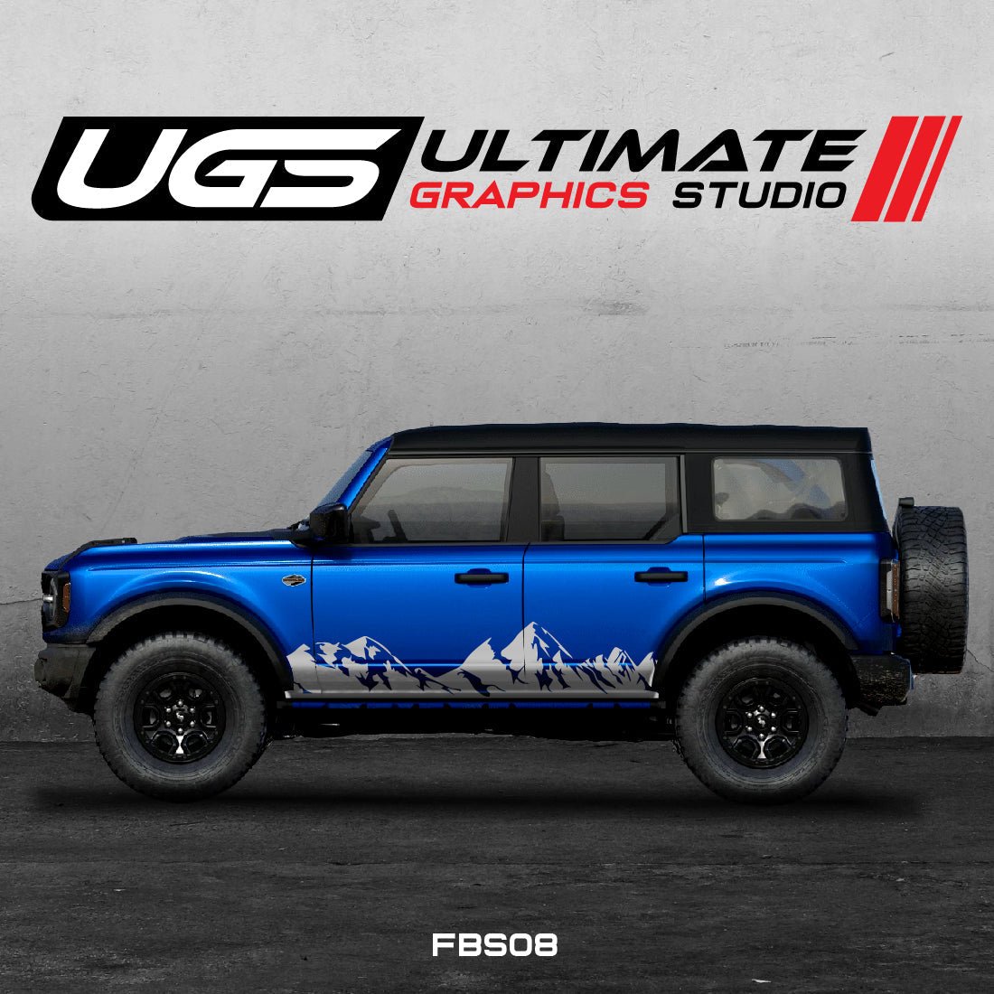 Ford Bronco Mountain Side Graphics - Speedlogix