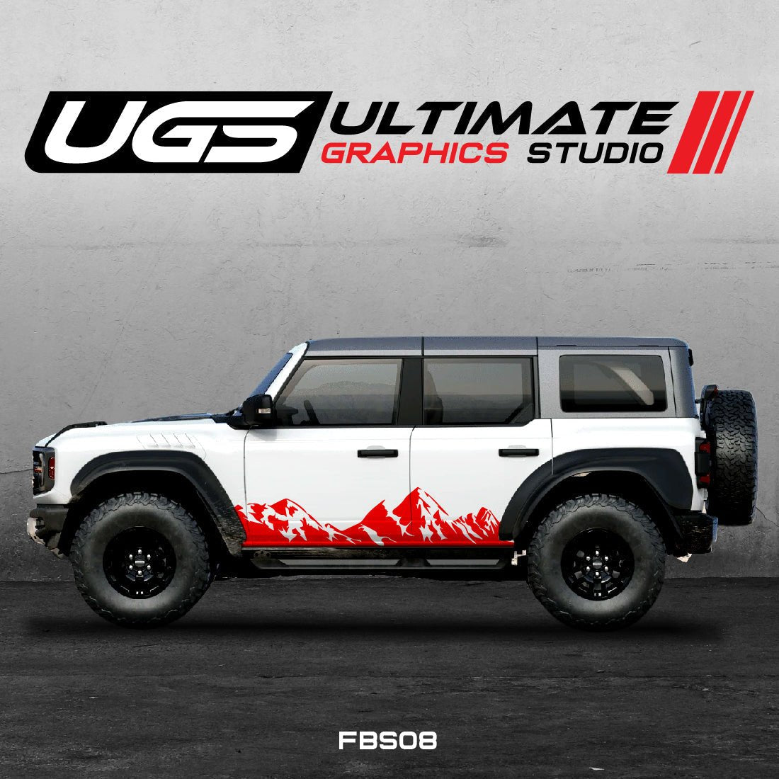 Ford Bronco Mountain Side Graphics - Speedlogix